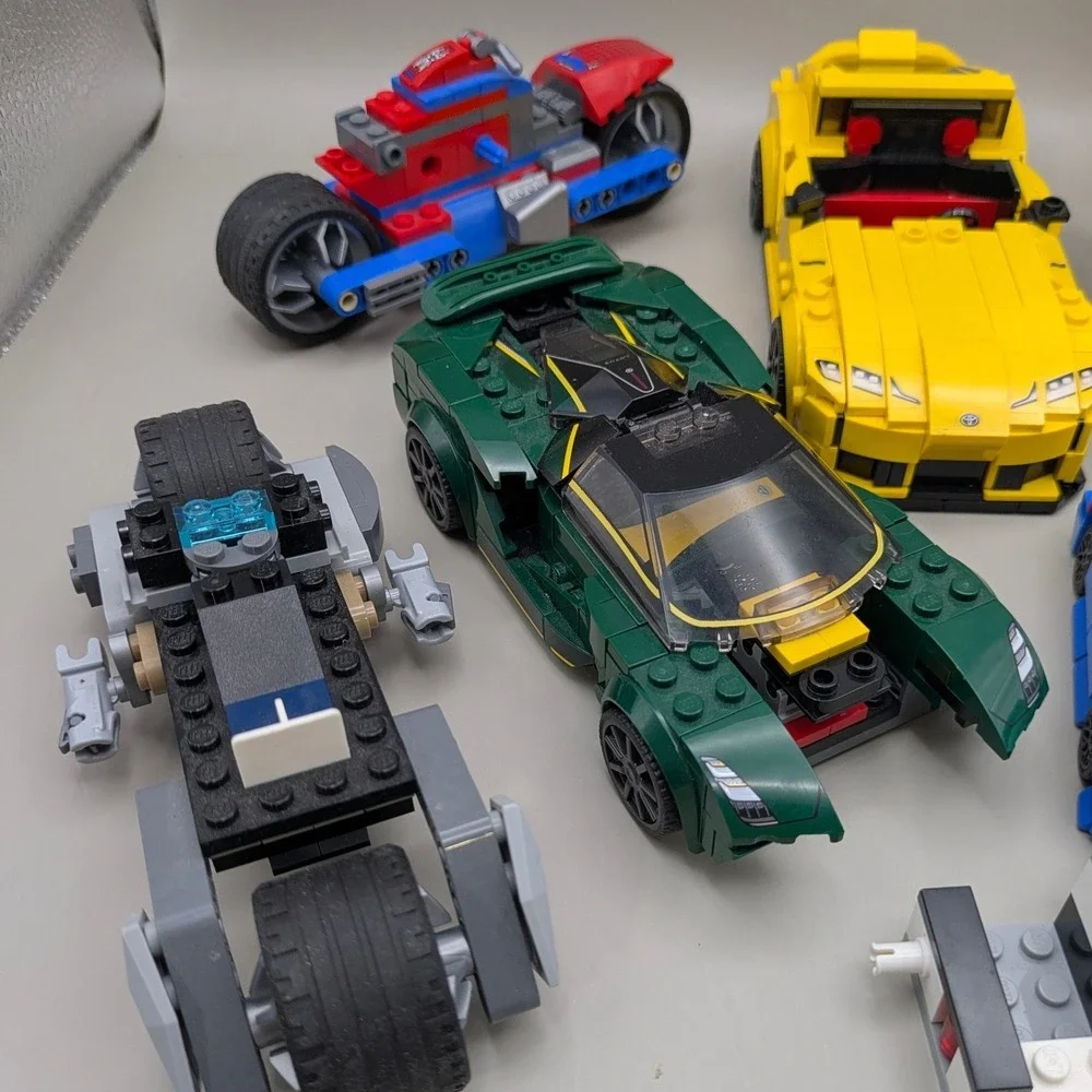 Lego City and Super Heroes Vehicle Lot - Camero Supra Spiderman